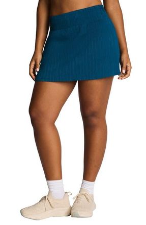 Spanx SPANXShape BoostUp Glow Weave Skort in Deep Cove at Nordstrom, Size X-Small