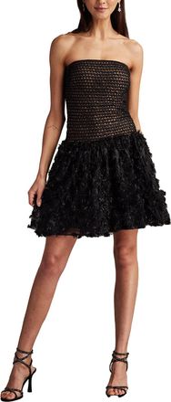 Tadashi Shoji Lula Flower Embellished Mini Dress