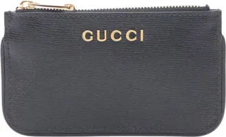 Gucci Pre-owned Gucci Leather Script Coin Pouch Ladies YRC96NDP0S0ISIHJ