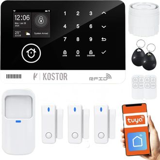 OEM Sistema De Alarma Inal&aacute;mbrico Gsm Y Wlan Kostor Serie Sad005e Con Aplicaci&oacute;n Tuya