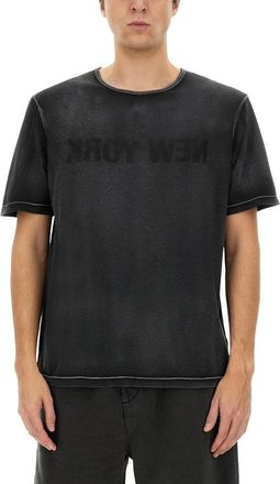 Helmut Lang Garment-Dyed New York T-Shirt-Uomo