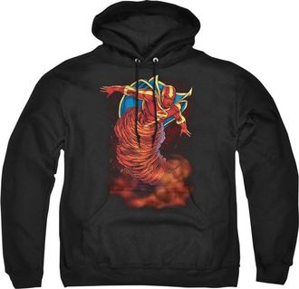 Gildan Justice League of America Tornado Cloud Adult Pull Over Hoodie / Hooded Sweatshirt