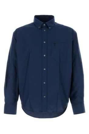 Ami Navy Blue Oversized Shirt
