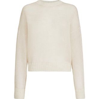 Brunello Cucinelli Mohair and wool sweater in Ivory at Nordstrom, Size Xx-Large Eu