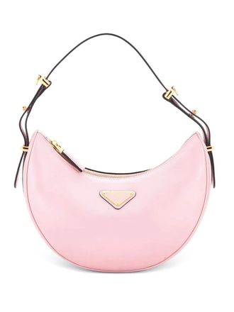 Prada Arque Half Moon Leather Small hobo bag - Rosa