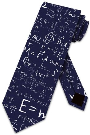 Generic Science Tie Mens E=mc2 Physics Neckties Navy Color2185