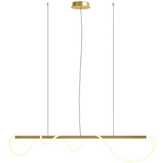 Maytoni Maytoni - Lampadario a Sospensione Moderno Tau Alluminio Oro 1 Luce Led 30W