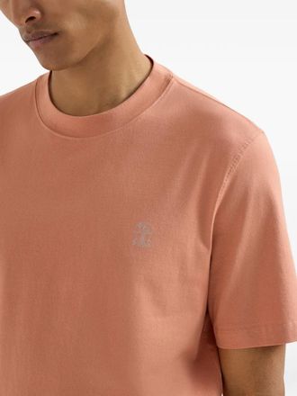 Brunello Cucinelli Mens Logo-Detail Crew-Neck T-Shirt Ss26 M