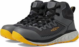 Keen Mens Arvada Mid Shoe In Steel Grey/keen Yellow