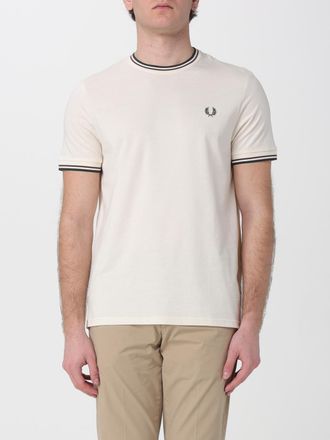 Fred Perry T-shirt in cotone con mini logo ricamato Fred Perry