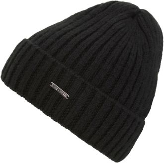 Chillouts Beanie CHILLOUTS Tuva Hat, Damen, schwarz, Obermaterial: 57% Polyacryl, 34% Wolle, 5% Polyamid, 4% Polyester, unifarben, M&uuml;tzen Beanie, in flexibler P