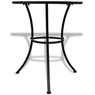 Berkfield Home Decorative 3 Piece Bistro Set Ceramic Tile Blue & White