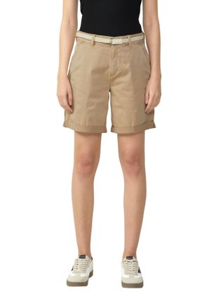 s.Oliver Chinoshorts S.OLIVER, Damen, Gr. 36, N-Gr, beige (sesame beige), Obermaterial: 98% Baumwolle, 2% Elasthan, unifarben, regular fit kniefrei, Hosen Chin
