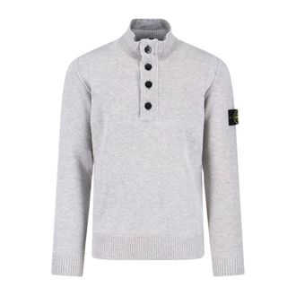 Stone Island Felpa - male - Stone Island - Turtlenecks - Gray - S - Knitwear