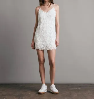 Rag & Bone Aleah Crochet Mini Dress In Ivory