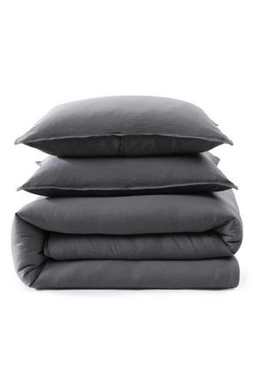 Tommy Hilfiger Core Comforter & Shams Set in Charcoal Grey at Nordstrom, Size Full/queen