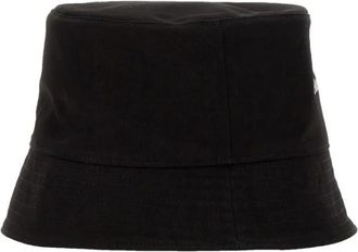 Alexander McQueen Alexander McQueen Caps & Mützen - Bucket Hat With Logo - Gr. L - in Schwarz - für Damen