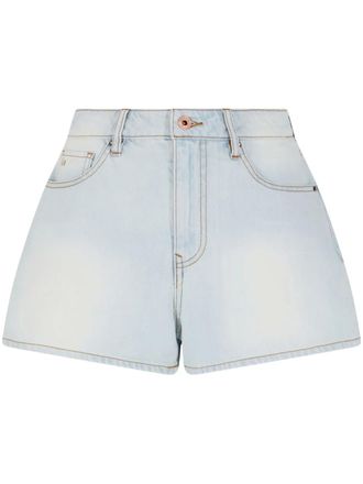 A|X Armani Exchange washed denim shorts - women - Cotton - 28 - Blue