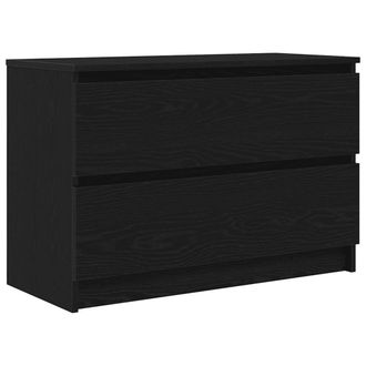 Berkfield Home TV Cabinet Black 80x35x54 cm Engineered Wood | Size: 80 x 35 x 54 cm