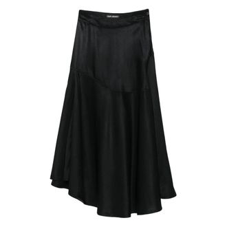 Our Legacy Maxi Skirts, female, Black, M, Black Tarmac Twill Waltz Skirt