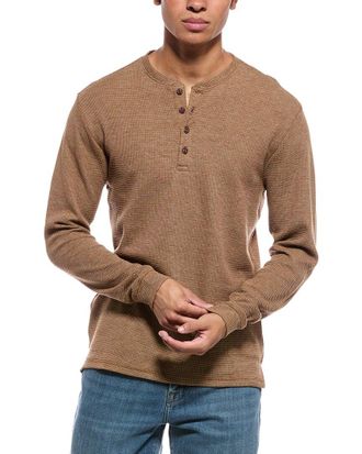 Weatherproof Vintage Weatherproof Vintage Variegated Microstripe Waffle Henley