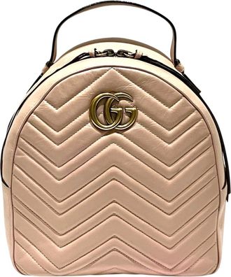 Gucci Pink Leather Backpack (Pre-Owned)