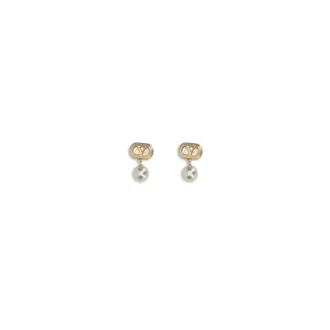 Valentino Garavani Ovalette Earrings - female - Valentino Garavani - Earrings - Yellow - ONE SIZE - Accessories