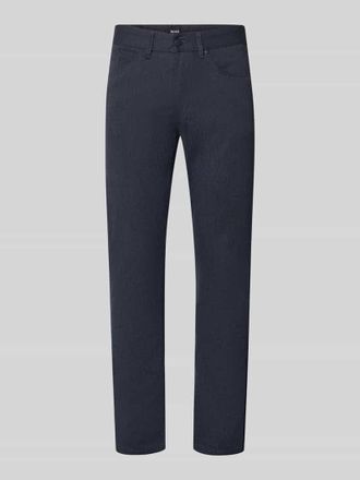 HUGO BOSS Slim Fit Stoffhose mit Baumwoll-Anteil Modell DELAWARE5 in Marine, Größe 31/32