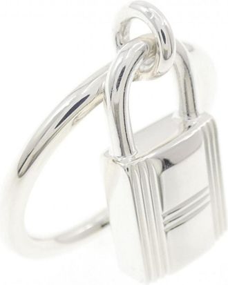 Herm&egrave;s Silver 925 Band Ring (Pre-Owned)