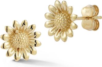 Ember Fine Jewelry 14K Gold Sunflower Studs
