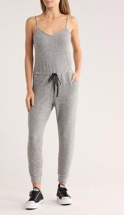 Matty M Drawstring Waist Jumpsuit in Heather Grey at Nordstrom Rack, Size X-Small
