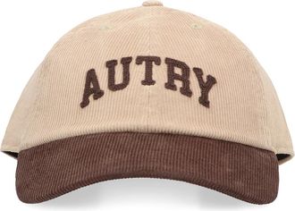 Autry Accessoires, Dames, Beige, ONE Size, Katoen, Logo baseball cap