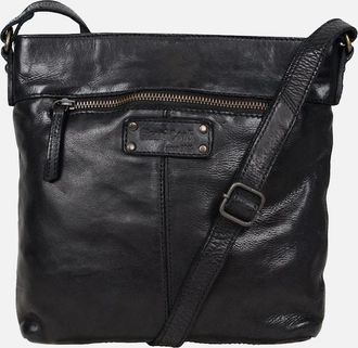 Gianni Conti Womens Lucca Womens Messenger Handbag - Black - Size: ONE size