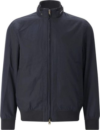 Woolrich Spring Lewis Bomber - Heren - Bomber jackets - Blauw - M - Katoen - Jassen
