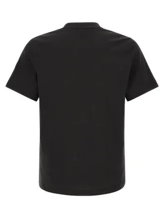 Moncler Logo-Print Cotton T-Shirt - Black