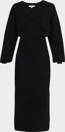 Favorite Daughter The Ava Chevron Knit Midi Dress