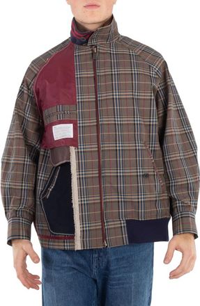 Kolor Glen Plaid Panelled Jacket, Brand Size 1 (Small)
