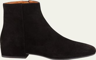 Aquatalia Ulyssa Waterproof Suede Ankle Boots with Hidden Wedge