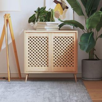 vidaXL Puertas De Armario Entramado 2 Uds Madera Pino 39,5x61,5 Cm Vidaxl