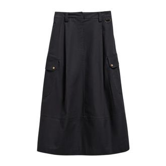 Barbour Falda Midi Carly - Skirts - Mujer - Negro - L