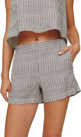 Bella Dahl Catalina Stripe Pull-On Linen Blend Shorts in Hatch Stripe at Nordstrom, Size X-Small