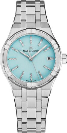 Maurice Lacroix Aikon Quartz Light Blue Dial Watch AI1106-SS002-450-1