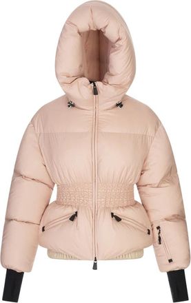 Moncler Roze Donsjas Grenoble Stijl - Dames - Gewatteerde jassen - Roze - M - Polyester - Jassen
