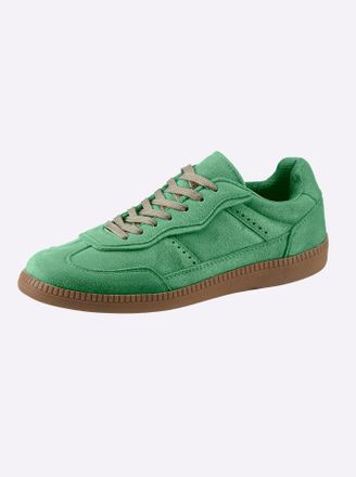 Heine Sneaker HEINE, Damen, Gr. 36, gr&uuml;n, Synthetik, Schuhe Sneaker