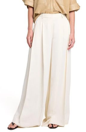 TWP Crosby Wide Leg Pants in Bone at Nordstrom, Size 12
