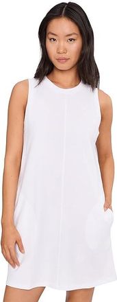 Lilla P Center Seam Tank Top Dress Womens Dress White : MD, Cotton