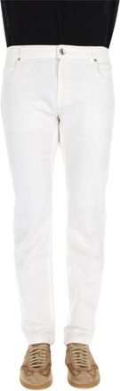 Eleventy Slim-fit Jeans - Heren - Slim Fit Jeans - Wit - W35 - Jeans