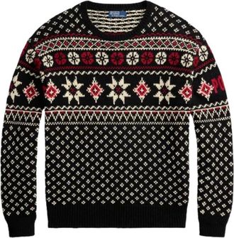 Ralph Lauren Black Snowflake Sweater
