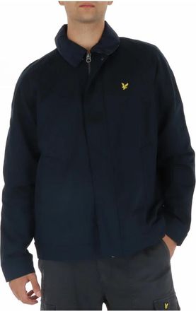 Lyle & Scott Hunting Jacket - Heren - Zomerjassen - Blauw - M - Katoen - Jassen