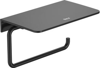 Roca Roca - Portarrollo Con Repisa Round Hotels Color: Negro Mate